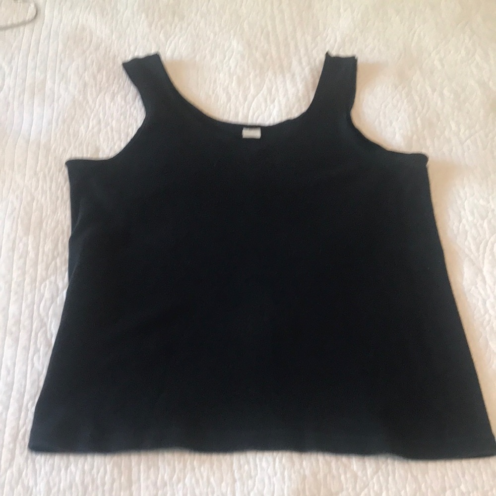 Black tank top